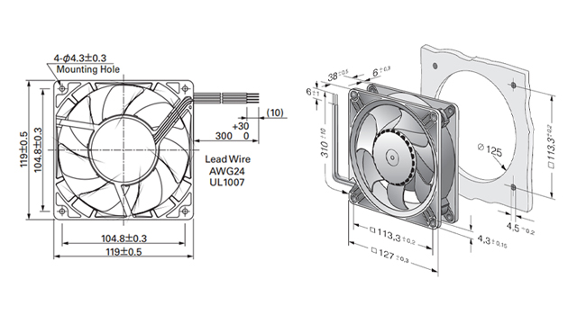 12038轴流风机接线